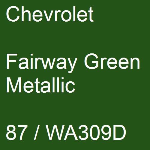 Chevrolet, Fairway Green Metallic, 87 / WA309D.